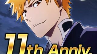 BLEACH Brave Souls(ブレソル)アプリアイコン、黒崎一護と11周年記念ロゴ
