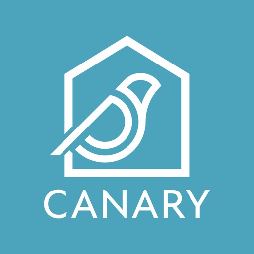 賃貸物件検索カナリー(Canary)アプリのアイコン画像。青緑色の背景に白い家と鳥のロゴ、CANARYの文字