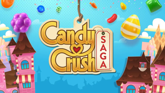 キャンディークラッシュ（Candy Crush Saga）の公式ロゴとキャンディー王国のキービジュアル