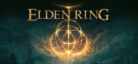 ELDEN RING（エルデンリング）のSteamヘッダー画像、黄金のルーンとタイトルロゴ
