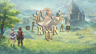 イルーナ戦記オンライン(Elune)のタイトルロゴと冒険する主人公たちのキーアート