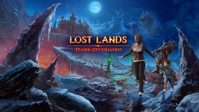 Lost Lands(ロスト・ランド：暗黒の大君主)のタイトルビジュアル。スーザンと息子ジミーが異世界を旅する様子