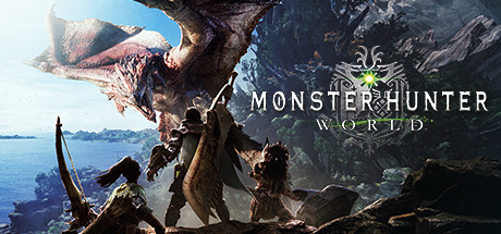 モンスターハンター：ワールドのタイトルロゴとキーアート