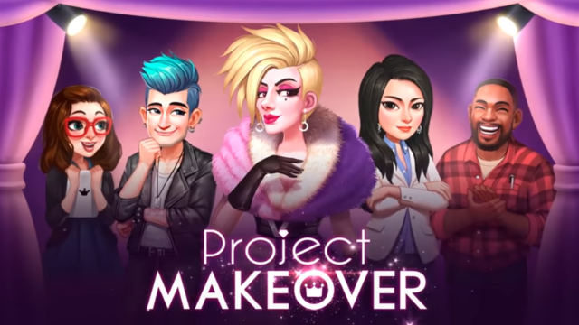 Project Makeoverのタイトルロゴとキャラクターたち