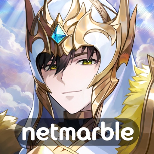 セブンナイツ Re:BIRTH（セナリバ）のアプリアイコン、金色の甲冑をまとった騎士キャラクターとnetmarbleロゴ