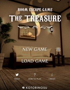 脱出ゲーム The TREASURE タイトル画面ロゴ