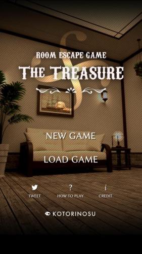 脱出ゲーム The TREASURE タイトル画面ロゴ
