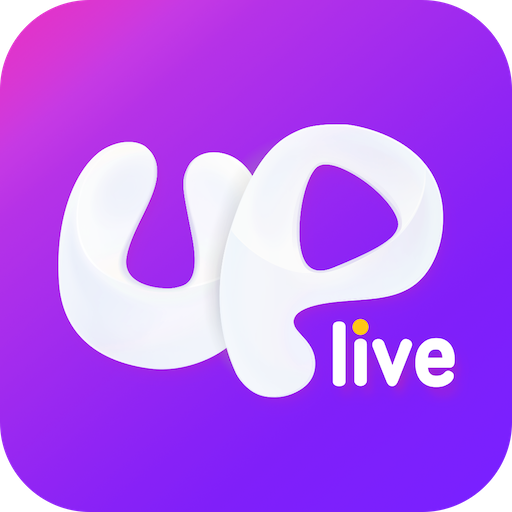 Uplive(アップライブ)のアプリアイコン。UPliveのロゴが大きく描かれている