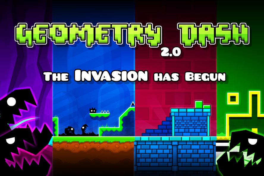 Geometry Dashは面白い？無料版Liteとの違いは？特徴や評判・口コミを徹底レビュー【買い切り値段も紹介】 のアイキャッチ画像